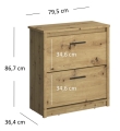 system AYSON szafka na buty 2k dąb artisan_3.jpg