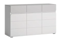 ALBI komoda 3D3S (K01) biały alpejski/ szary_0