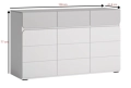 ALBI komoda 3D3S (K01) biały alpejski/ szary_5