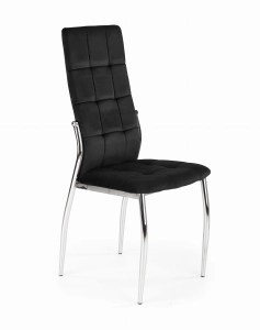 K416 krzesło czarny velvet (1p=4szt)