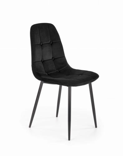 K417 krzesło czarny velvet (1p=4szt)_0