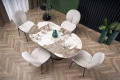 ROBINSON stół rozkładany, beżowy marmur / cappuccino / czarny_14