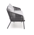 ROCCA zestaw ogrodowy ( sofa + fotel 2x + ława ), ciemny popiel / jasny popiel_5