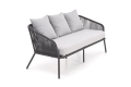 ROCCA zestaw ogrodowy ( sofa + fotel 2x + ława ), ciemny popiel / jasny popiel_6
