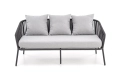 ROCCA zestaw ogrodowy ( sofa + fotel 2x + ława ), ciemny popiel / jasny popiel_7