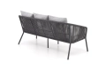 ROCCA zestaw ogrodowy ( sofa + fotel 2x + ława ), ciemny popiel / jasny popiel_10