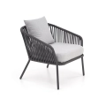 ROCCA zestaw ogrodowy ( sofa + fotel 2x + ława ), ciemny popiel / jasny popiel_15