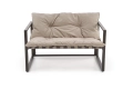 SHARK zestaw ogrodowy ( sofa + fotel 2x + ława ), czarny / cappuccino_8