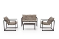 SHARK zestaw ogrodowy ( sofa + fotel 2x + ława ), czarny / cappuccino_13