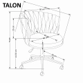 TALON fotel gabinetowy popielaty_2