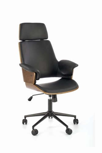 WEBER fotel gabinetowy orzechowy / czarny_0