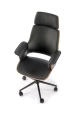 WEBER fotel gabinetowy orzechowy / czarny_3