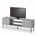 ASENSIO RTV-1 stolik RTV 180 cm  jasny popiel, nogi: czarny_1