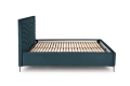 MODULO W3 łóżko 160 - wezgłowie ciemny zielony tap. Monolith 37_1