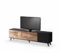 RANDOM RTV-3 stolik RTV 200 cm dąb wotan/czarny_2