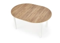 RINGO stół kolor blat dąb craft, nogi - biały (102-142x102x76 cm) (2p=1szt)_2