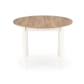 RINGO stół kolor blat dąb craft, nogi - biały (102-142x102x76 cm) (2p=1szt)_3