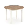 RINGO stół kolor blat dąb craft, nogi - biały (102-142x102x76 cm) (2p=1szt)_4