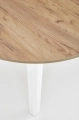 RINGO stół kolor blat dąb craft, nogi - biały (102-142x102x76 cm) (2p=1szt)_9