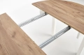 RINGO stół kolor blat dąb craft, nogi - biały (102-142x102x76 cm) (2p=1szt)_11