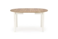 RINGO stół kolor blat dąb craft, nogi - biały (102-142x102x76 cm) (2p=1szt)_12