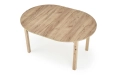 RINGO stół kolor blat dąb craft, nogi - dąb craft (102-142x102x76 cm) (2p=1szt)_1