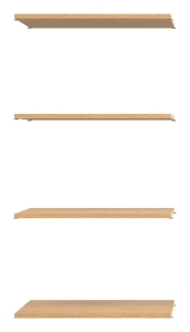 Półki do szafy AT13 (4 sztuki) dąb kamienny ATE AT14