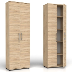 Regał biurowy Szafa zamykana na klucz RODO M 2D dąb sonoma 60 x 40 cm