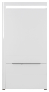 Szafa na ubrania biała połysk IRMA IM9