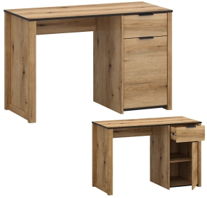 Biurko Komputerowe z Szafką Dąb Evok Helix 1D1S/120
