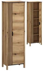 Regał Wysoki Zamknięty z Półkami Dąb Evok Helix 1D