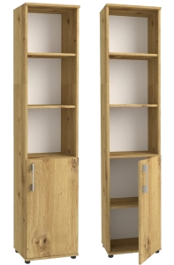 Regał biurowy na segregatory i książki M II 1D dąb artisan 30 x 32 cm 