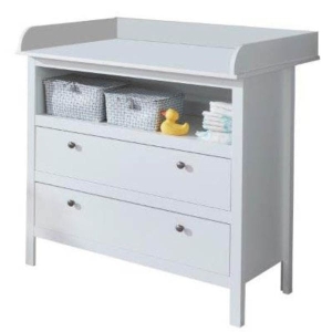 Komoda z Przewijakiem dla Niemowlaka Biała Ole