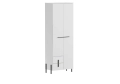JUSTINE szafa 2D2S (S01) biały/ biały połysk ( MDF )_1