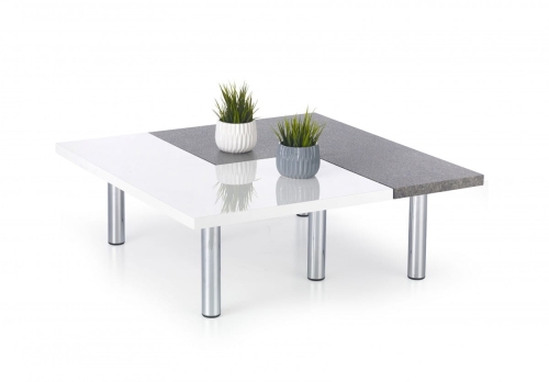 ITAKA set dwóch ław biały / beton (1p=1szt)