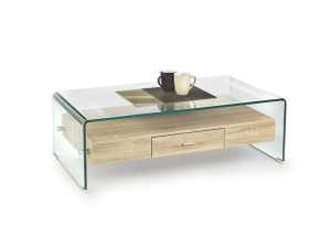 VANESSA ława szkło gięte - dąb sonoma (2p=1szt)