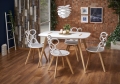 DAVID stół biały / buk (1p=1szt)