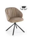 K533 krzesło nogi - czarne, siedzisko - cappucino_17