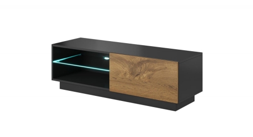 LIVO RTV 120 stojąca korpus antracyt, front dąb votan (1p=1szt)