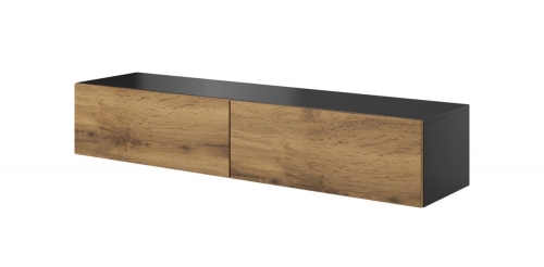 LIVO RTV 160 wisząca korpus antracyt, front dąb votan (1p=1szt)