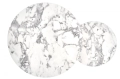 PAOLA zestaw 2 ław, marmur / złoty (1p=1szt)