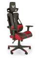 NITRO fotel gabinetowy eco skóra / tkanina, czarny / czerwony_3