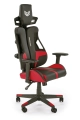 NITRO fotel gabinetowy eco skóra / tkanina, czarny / czerwony_20