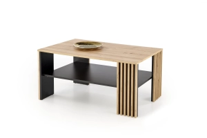 FERMINA ława dąb artisan/czarny