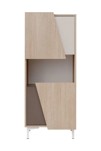 VISTE witrayna niska 4D jodaełka scandi/trufla/toupe/bialy HG