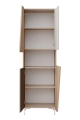 VISTE witrayna wysoka 4D jodaełka scandi/trufla/toupe/bialy HG_19