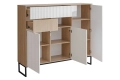 ZOE komoda 3D2S jodełka scandi/biały alpi mat_20