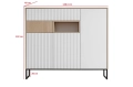 ZOE komoda 3D2S jodełka scandi/biały alpi mat_21