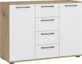 FLEX system szaf modułowych - KOMODA KM-2 dąb artisan/biały_7
