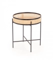 LANIPA ława czarny / rattan naturalny (1p=1szt)